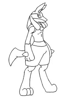 Lucario Coloring Pages Sketch Coloring Page