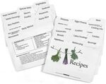 Embossed Recipe Card 3x5 Dividers for Recipe Cards Mountain 