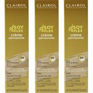 Clairol Soy4Plex Salon Hair Color DARK NEUTRAL BROWN Creme 2