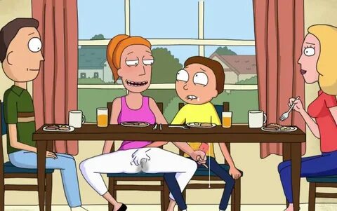 SUMMER & MORTY UNDER THE TABLE - cockload