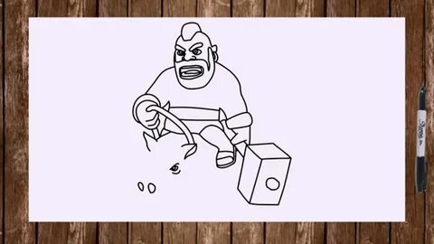 How to draw Hog Rider Clash of Clans characters step by step