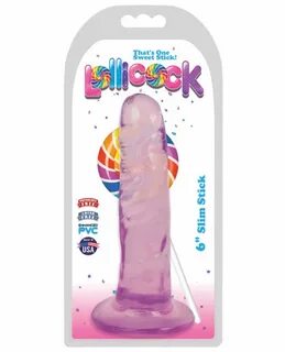 Купить фиолетовый фаллоимитатор Slim Stick Dildo 15,2 см XR 