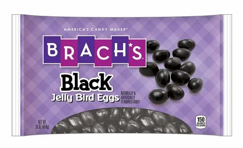 Brach's Black Jelly Beans Bird Eggs, 16 Ounce Bag, Pack of 2