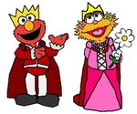 Prince Elmo and Princess Zoe - Sesame Street Fan Art (885242