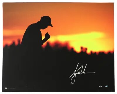 Lot Detail - 2000's Tiger Woods Signed "Sunset Silhouette" 3