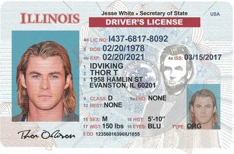 Illinois NEW (IL) Drivers License - Scannable Fake ID - IDVi