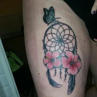 butterfly and more thigh tattoos a butterfly dream catchers 
