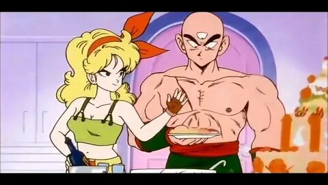 Launch Prepares Food For Tien (DBZ Saiyan Saga) - YouTube