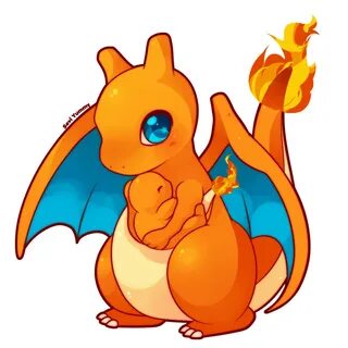 Chibi Charizard and Charmander by SeviYummy.deviantart.com o