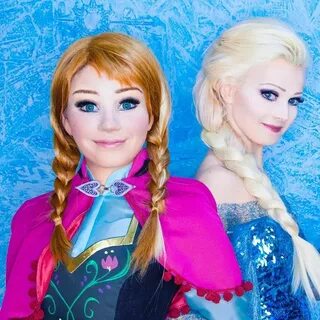 Elsa and Anna Frozen Makeup Cosplay Anna frozen makeup, Movi