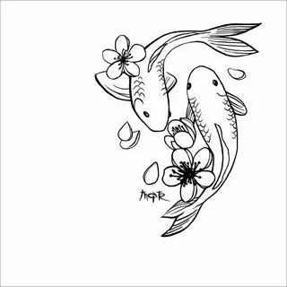 Koi tat:. Koi tattoo design, Koi fish drawing, Koi fish tatt