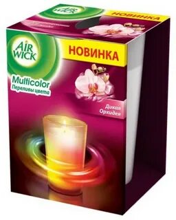 Air wick ароматизированная свеча дикая орхидея, 155 г купить