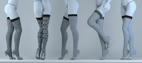 stockings 3d model max fbx mtl 1 Female character design, Mo
