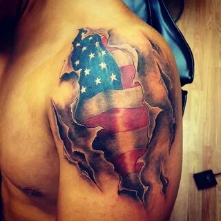 American flag tattoo Patriotic tattoos, American flag tattoo
