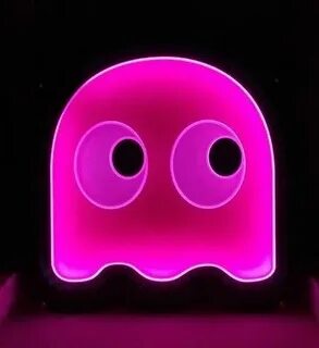 LD033 Pacman Pink Ghost Video Arcade Game Beer Bar LED Light