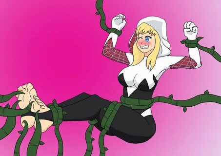 MrBelmon273 on Twitter: "Spider Gwen getting some vine tickl