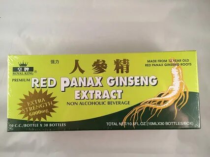 Royal King - Red Panax Ginseng Vials 6000mg Extract X 10ml C