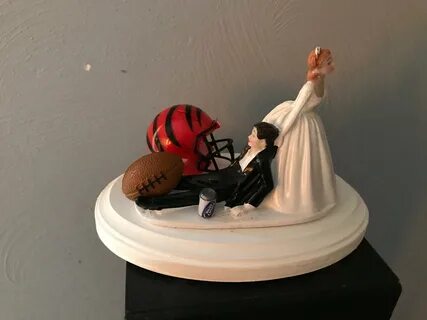 Cincinnati Bengals NFL Wedding Cake Topper Bridal Funny Etsy