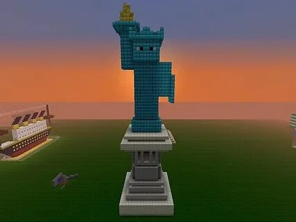 Minecraft Statue of Liberty