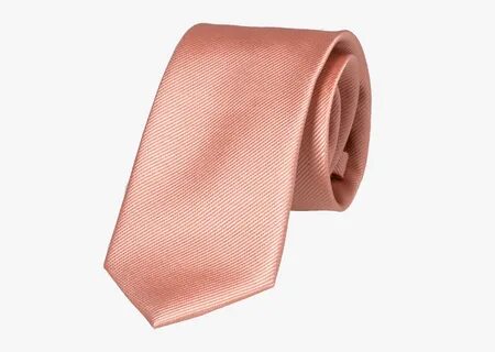 Pink Salmon Silk Tie - Polka Dot , Free Transparent Clipart 