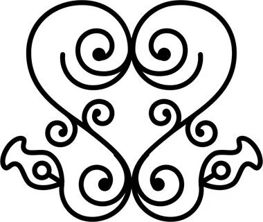 Heart Of Swirls In Floral Ornamental Design Svg Png Icon Fre