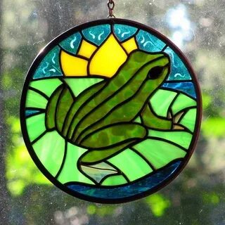 Stained Glass Frog Suncatcher Related Keywords & Suggestions