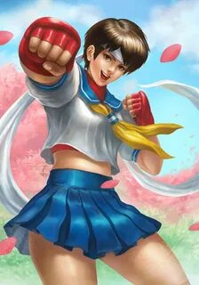 Sakura Street Fighter by denn18art on DeviantArt