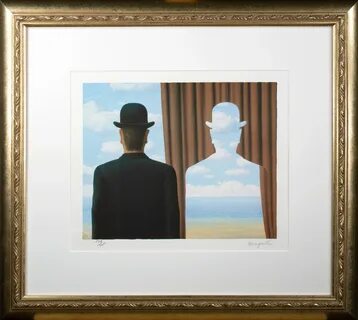 René Magritte - "Decalcomanie (Decalcomania)," Lithograph after 1966 Painting by
