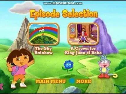 Dora The Explorer:Shy Rainbow 2007 DVD Menu Walkthrough - Yo