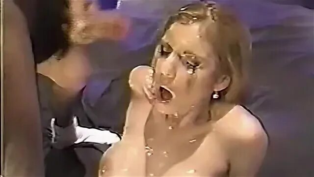 2 blonde sluts covered in cum 