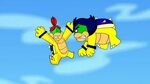 Junior and Ludwig in mid-air by dannywaving on DeviantArt
