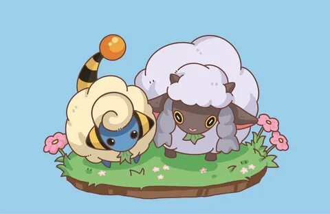 I drew wooloo and mareep Pokémon Amino