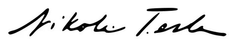 Nikola Tesla Signature_5e2718598145b.png PNGlib - Free PNG L