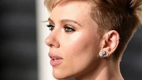 Scarlett Johansson has gone all out with the ear bling and w