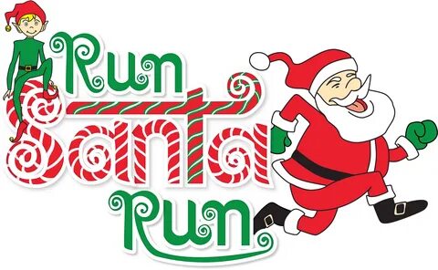 Run Santa Png - Santa Run Clipart - Large Size Png Image - P