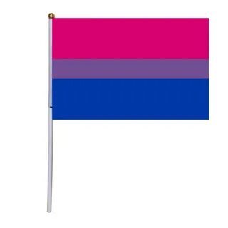 xvggdg 50 шт. 14*21 см бисексуальный Прайд флаг ЛГБТ ручной 