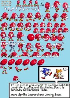 Sonic For Hire Knuckles Sprite Sheet by MrRockStar229 on Dev