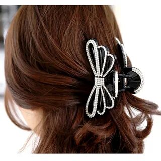 Large Butterfly Hair Claws Bow Hair Accessories Girls Ponyta