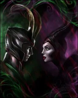 Loki and Maleficent by *daekazu on deviantART