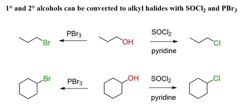 SOCl2 and PBr3 - Chemistry Steps