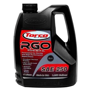 Torco ® A240250S - RGO ™ SAE-250 API GL-6 Racing Gear Oil - 