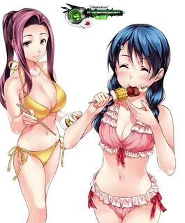 Shokugeki no Soma:Tadokoro Megumi+Ryouko Sakaki Cute BBQ Miz