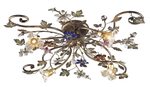 Close To Ceiling Chandelier / Katie Crystal 12 Light Round C