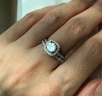 Handmade Products Jewelry Square Moonstone Promise Ring jce.