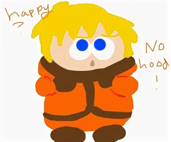 Kenny McCormick (South Park) hoodless! - Drawception