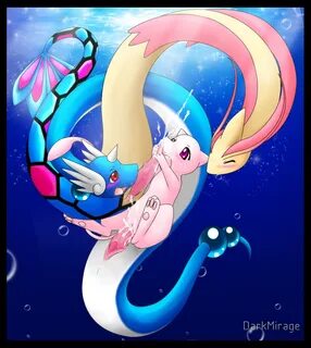 Xbooru - darkmirage dragonair mew milotic pokemon 35277