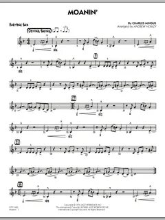 Andrew Homzy 'Moanin' - Baritone Sax' Sheet Music and Printa