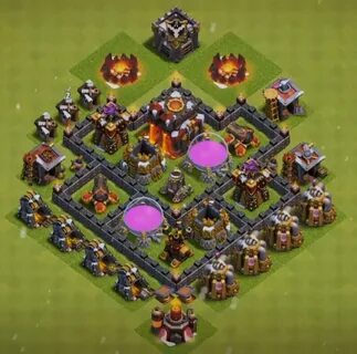 Town Hall 4 Base - New BEST Town Hall 4 (TH4) WAR/TROPHY Bas