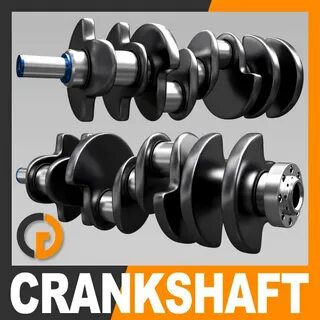 3d engine crankshaft piston crank