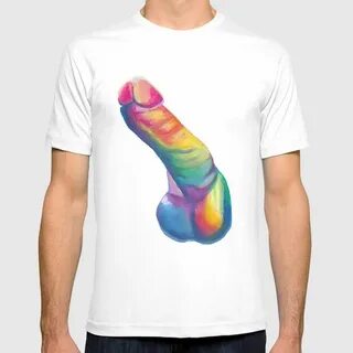 Rainbow Dick T Shirt by Nikki Nikki Society6